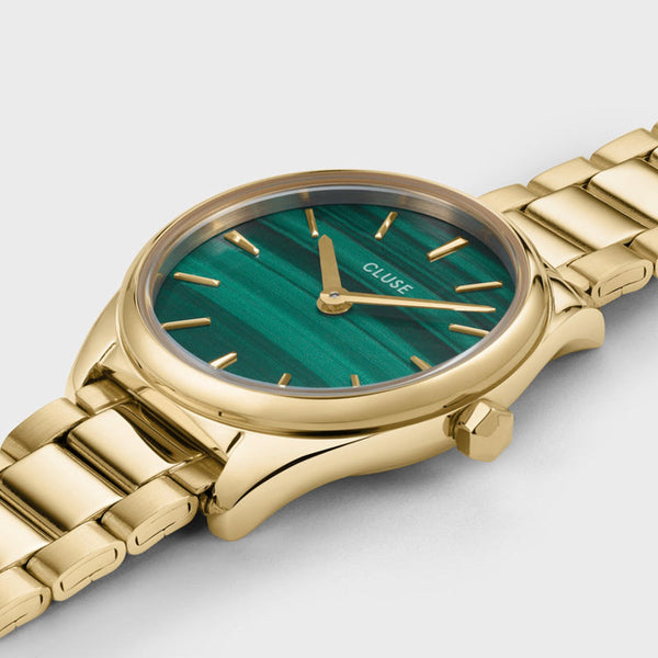 Montre femme Féroce Mini Steel, Green, Gold CLUSE