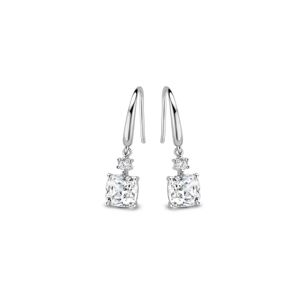 Boucles d'oreilles argent et oxydes