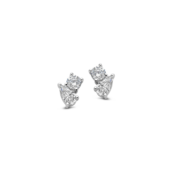 Boucles d'oreilles argent et oxydes