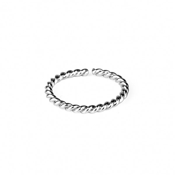 Bague torsade argent SAUNIER